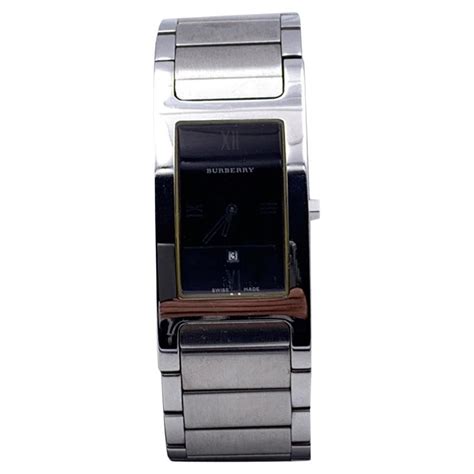 burberry watch 14000g|BURBERRY Rectangular 14000G Watch Silver Gold .